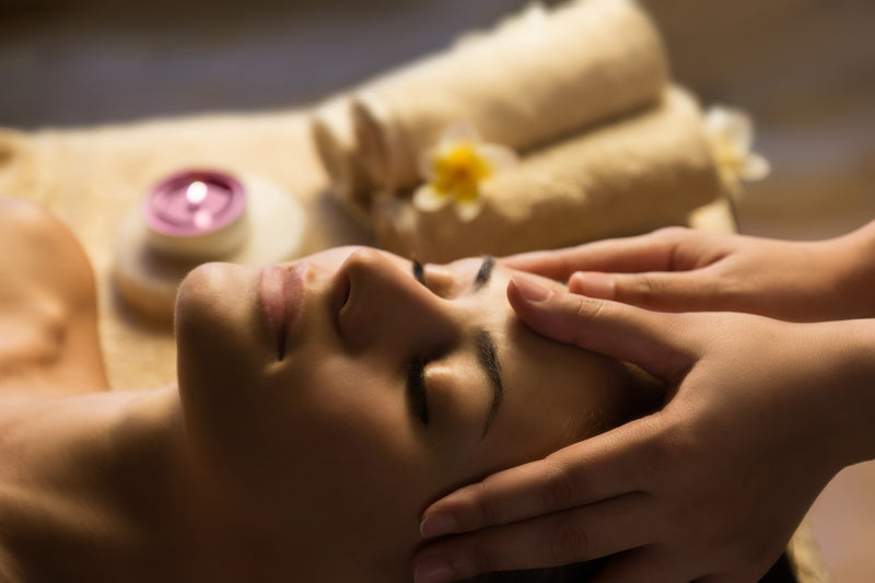 Facial Massage Treatment in a spa